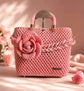 Rosé Bloom Handmade Crochet Bag