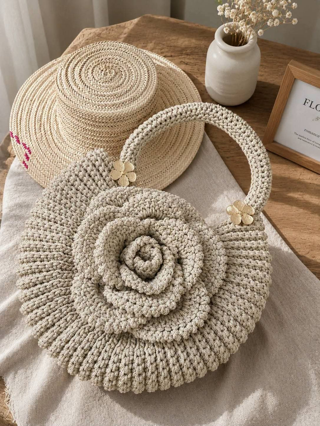 Bloom Spiral Handmade Crochet Bag