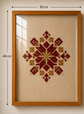 Eight-Point Star Handmade Embroidery Wall Art