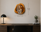 Handmade Falcon Resin & Olive Wood Wall Art / Spirit of the Falcon