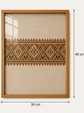 Handmade Geometric Embroidery Wall Art