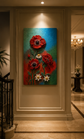 Handmade Anemones™ | 3D Relief Modeling Paste Floral Wall Art