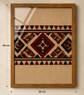 Handmade Tribal Geometric Embroidery Wall Art