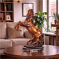 Handmade Saluting Stallion Horse Sculpture™ | Luxury Abstract Horse Statue for Home & Office Décor