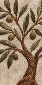 Olive Roots Handmade Embroidery Wall Art