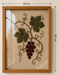 Grape Vine Handmade Embroidery Wall Art