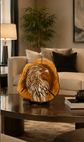 Handmade Falcon Resin & Olive Wood Wall Art / Spirit of the Falcon