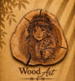 Handmade Olive Wood Pyrography Art – Wood Burning Wall Decor / Whisper of the Plains