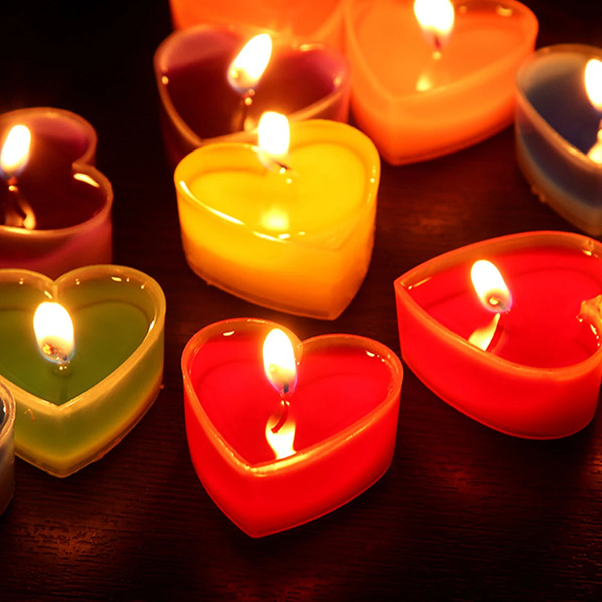 Heart Glow Candles