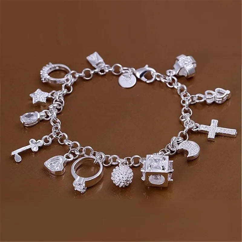 Silver Charm Bracelet
