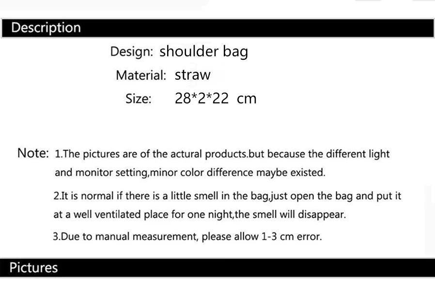 Summer Straw Bag