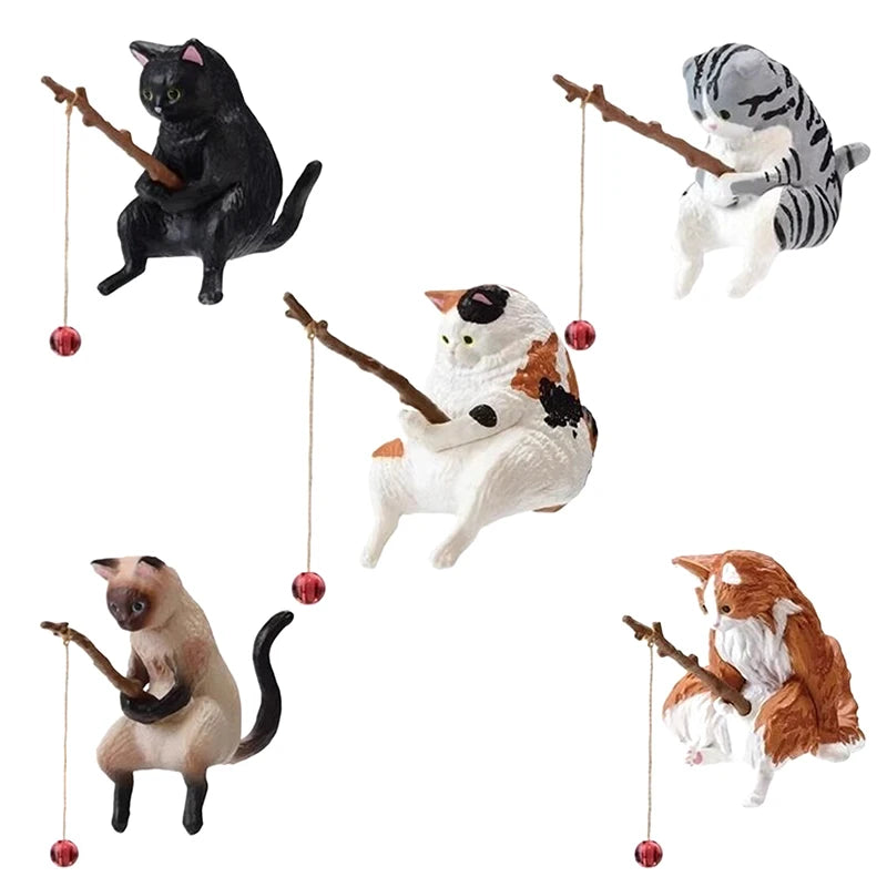 Fishing Cat Aquarium Decor