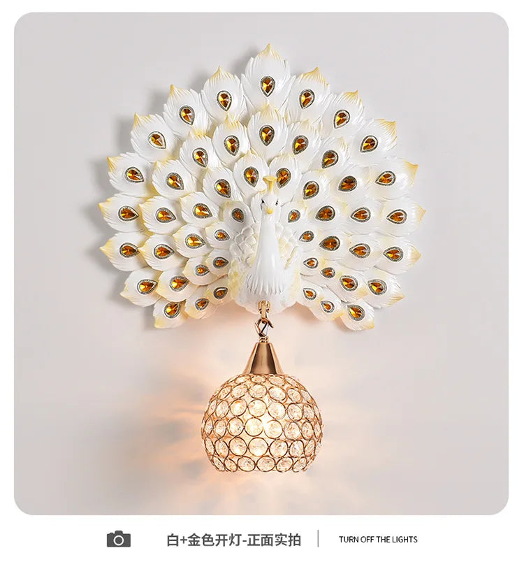 Peacock Wall Lamp
