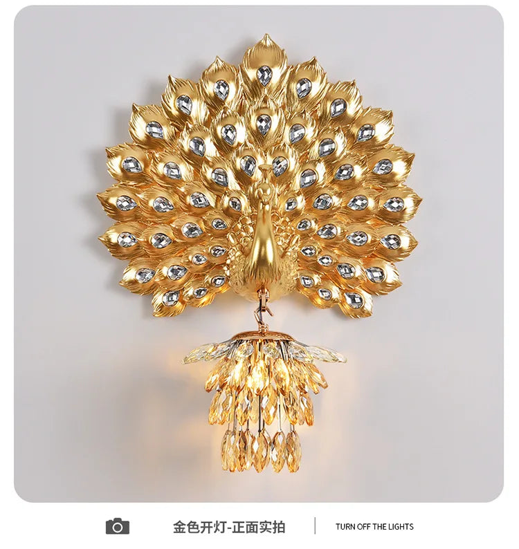 Peacock Wall Lamp