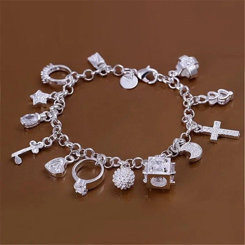 Silver Charm Bracelet