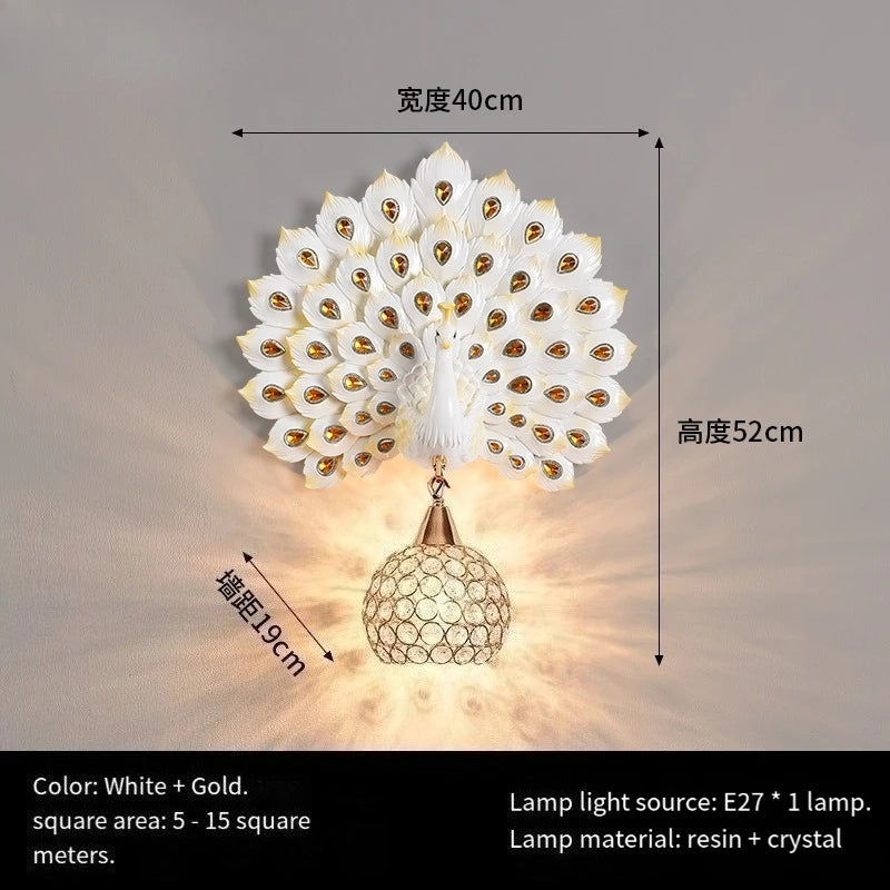 Peacock Wall Lamp