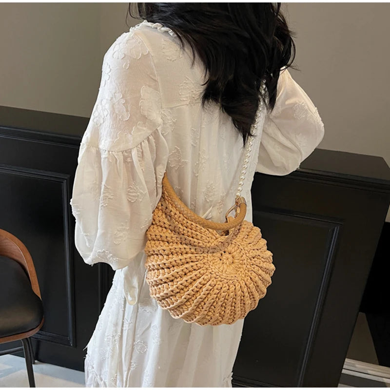Conch Shell Crochet Bag