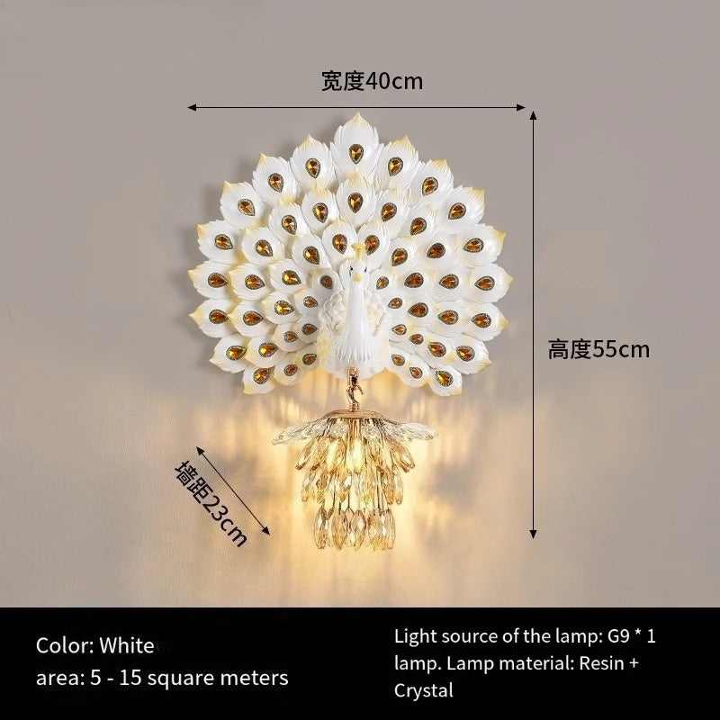 Peacock Wall Lamp