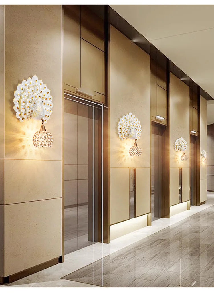 Peacock Wall Lamp