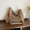 Boho Crochet Tote Bag