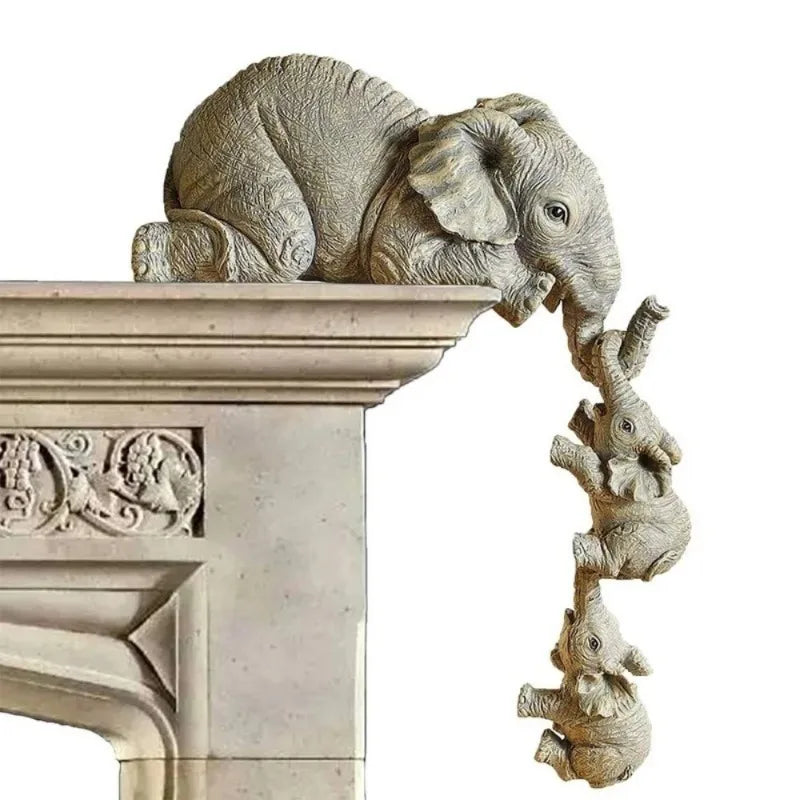 Cute Elephant Hug Decor
