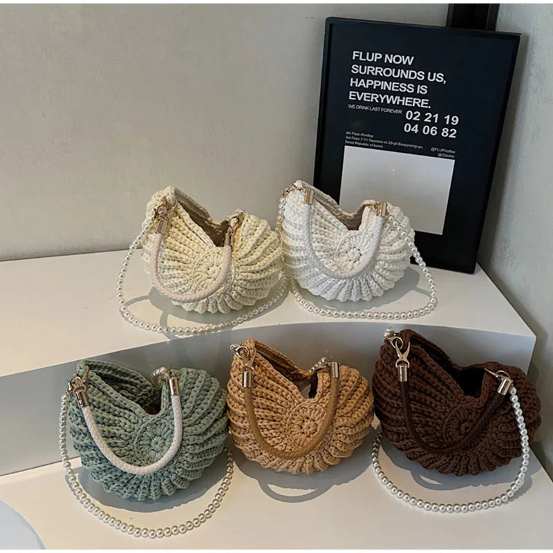 Conch Shell Crochet Bag