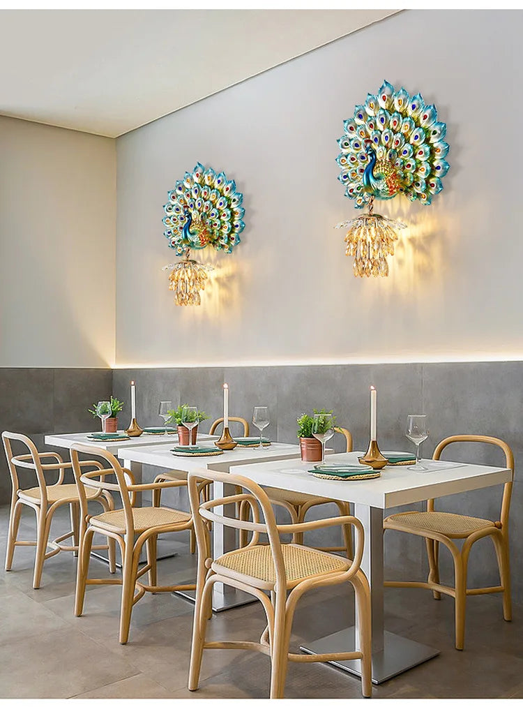 Peacock Wall Lamp