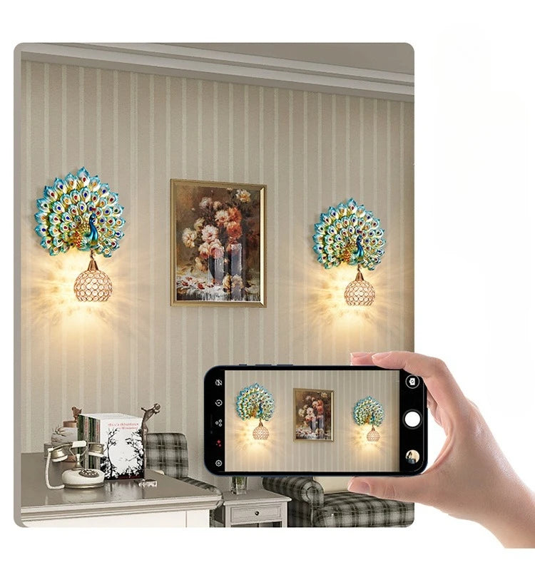 Peacock Wall Lamp