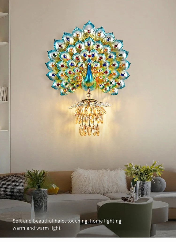 Peacock Wall Lamp