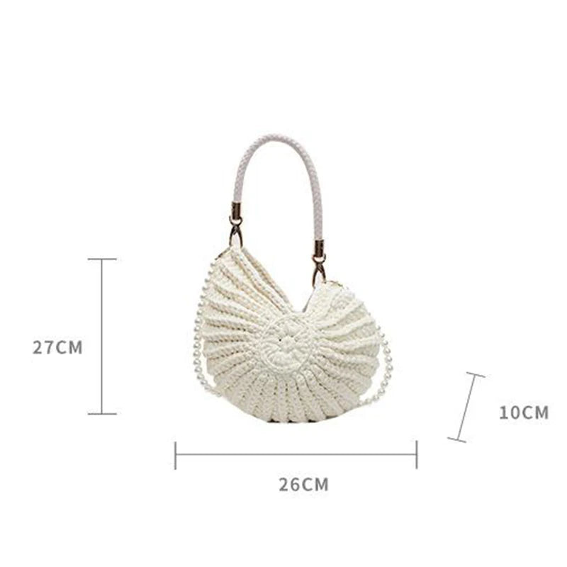 Conch Shell Crochet Bag
