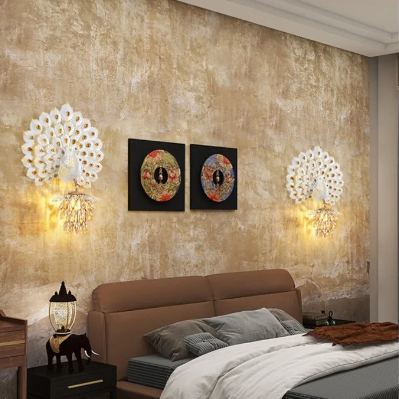Peacock Wall Lamp