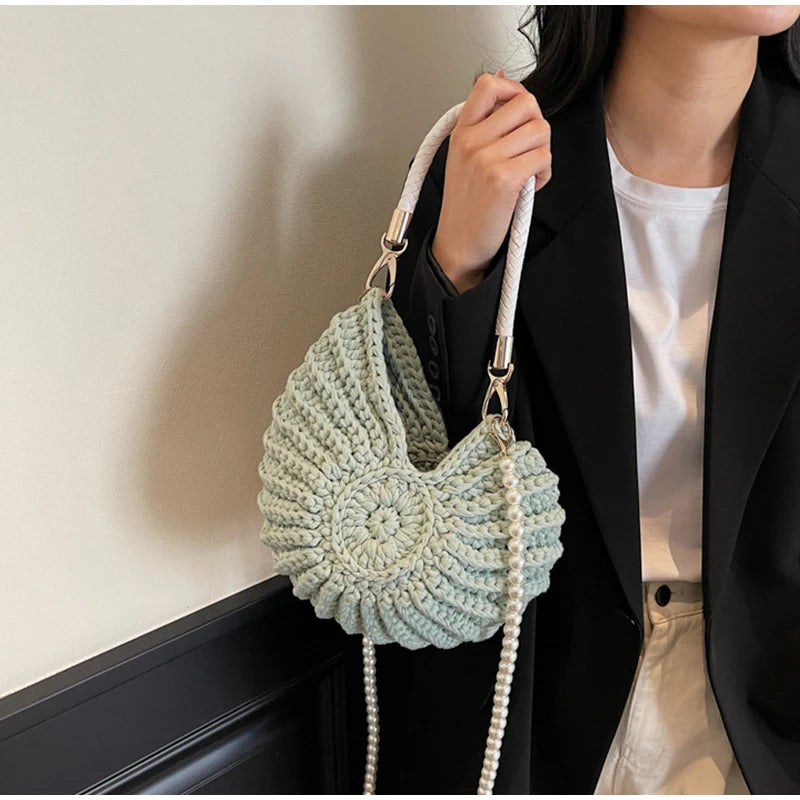 Conch Shell Crochet Bag