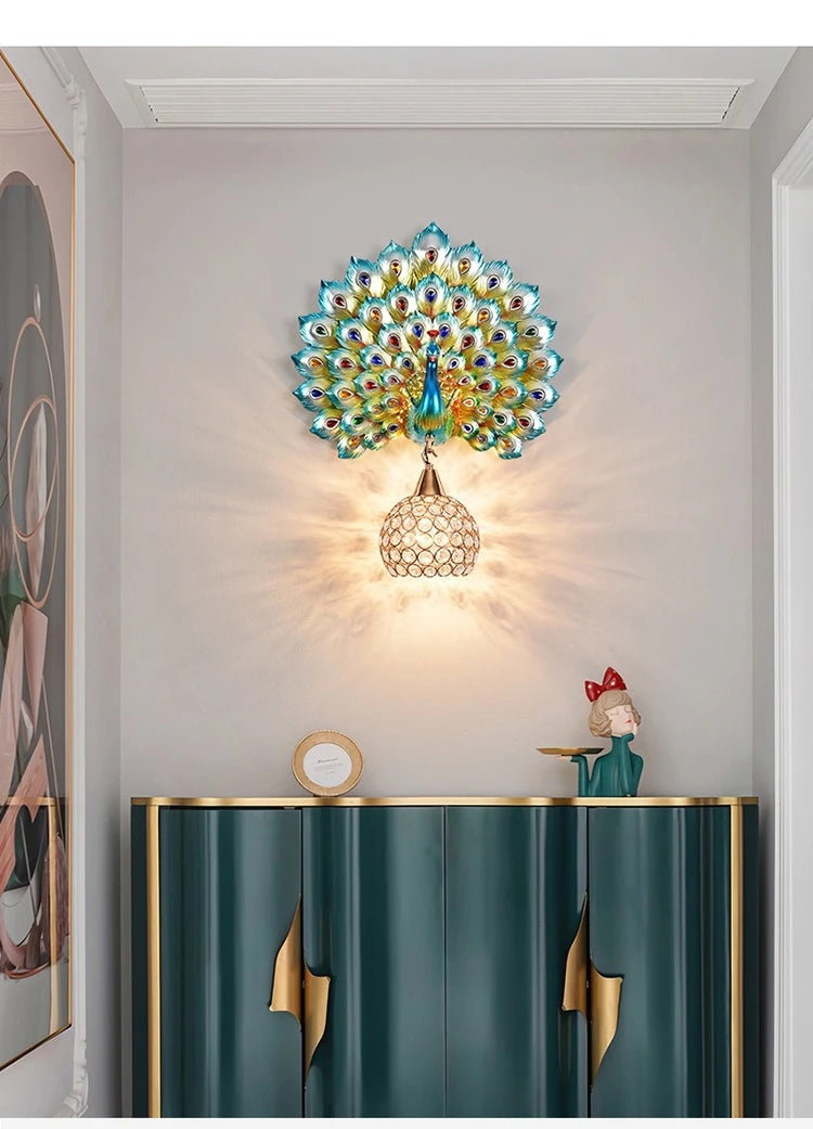 Peacock Wall Lamp
