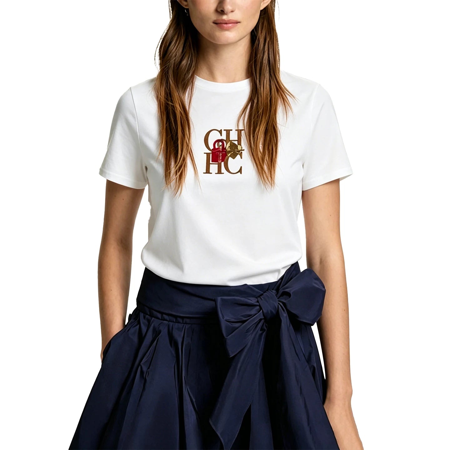 CH Embroidered Cotton T-shirt