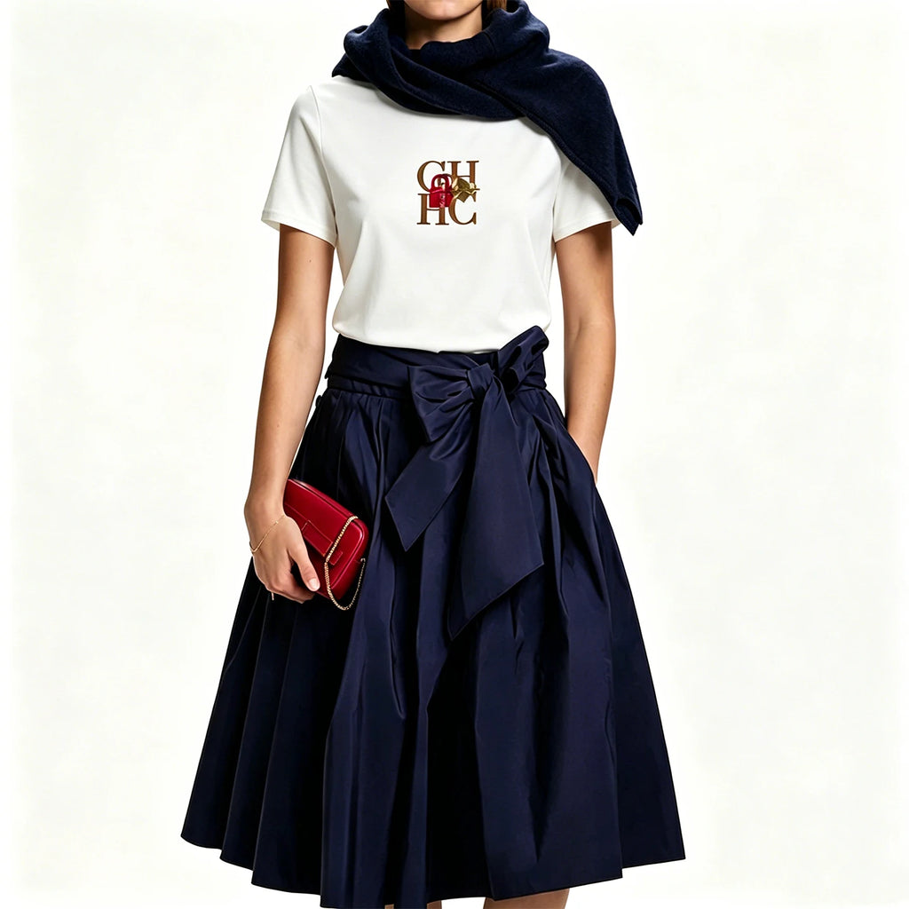 CH Embroidered Cotton T-shirt
