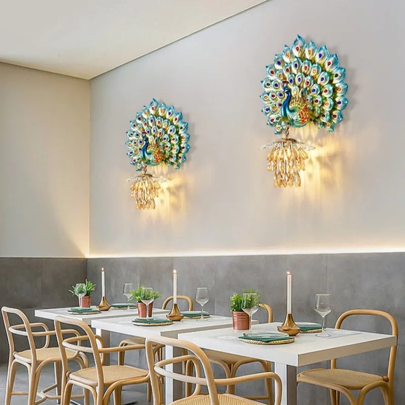 Peacock Wall Lamp