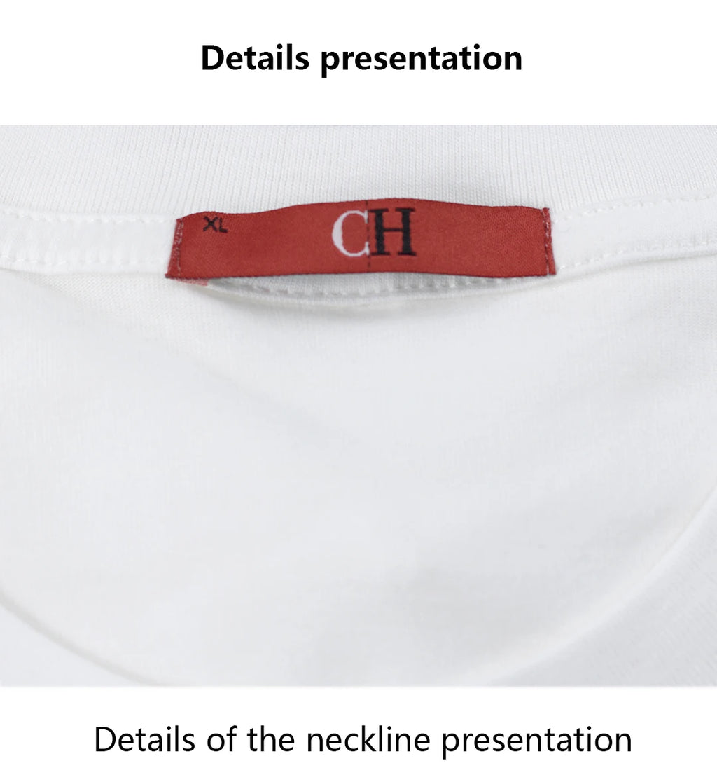 CH Embroidered Cotton T-shirt