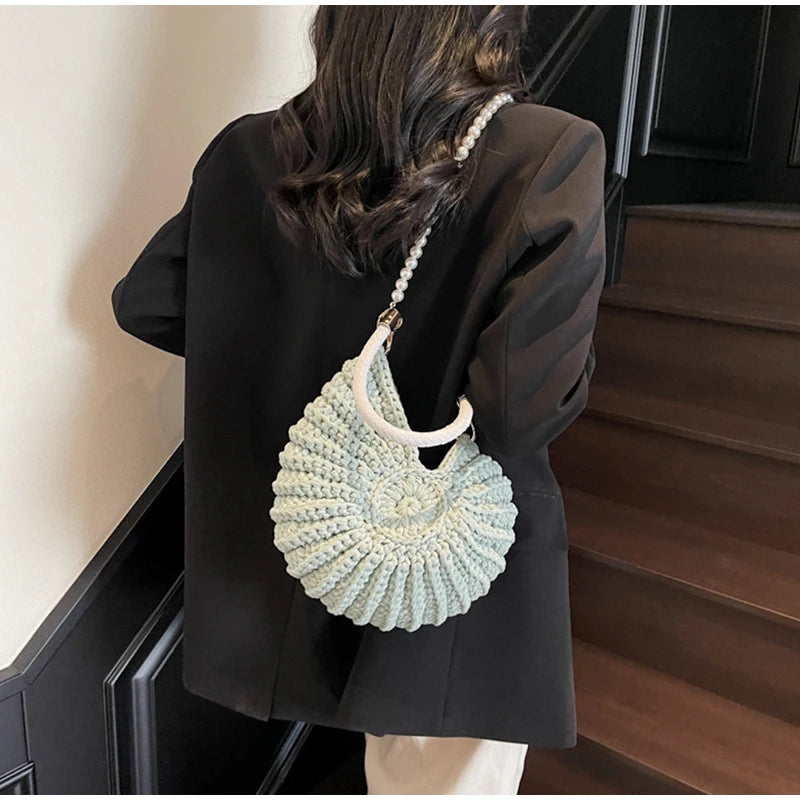 Conch Shell Crochet Bag