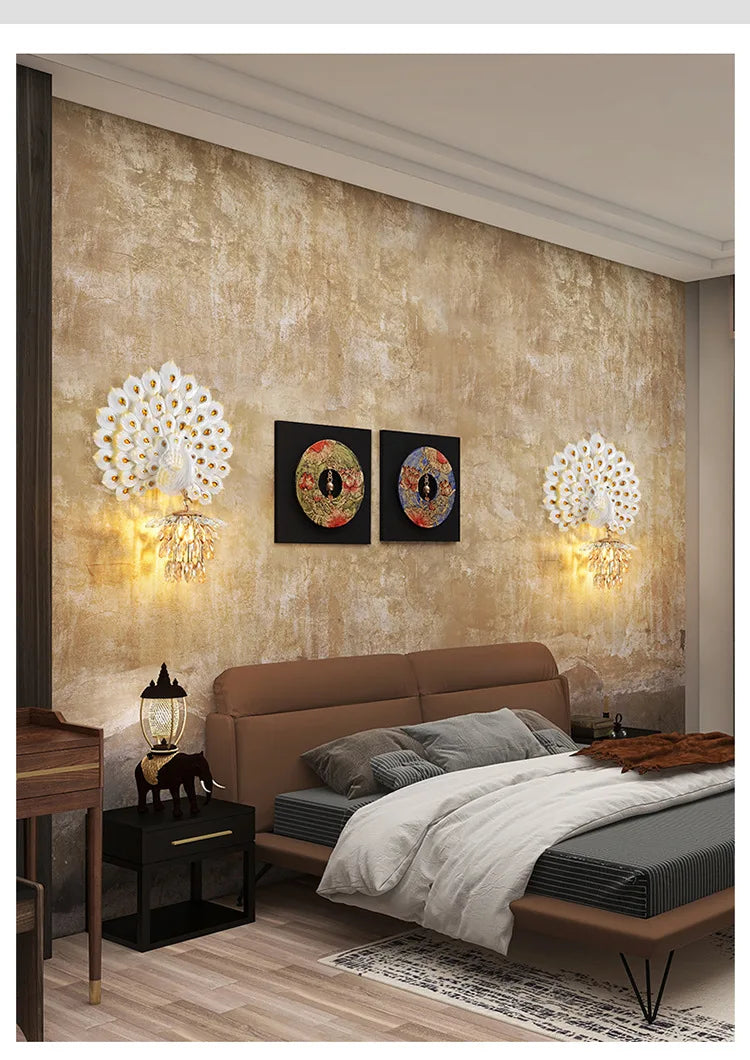 Peacock Wall Lamp