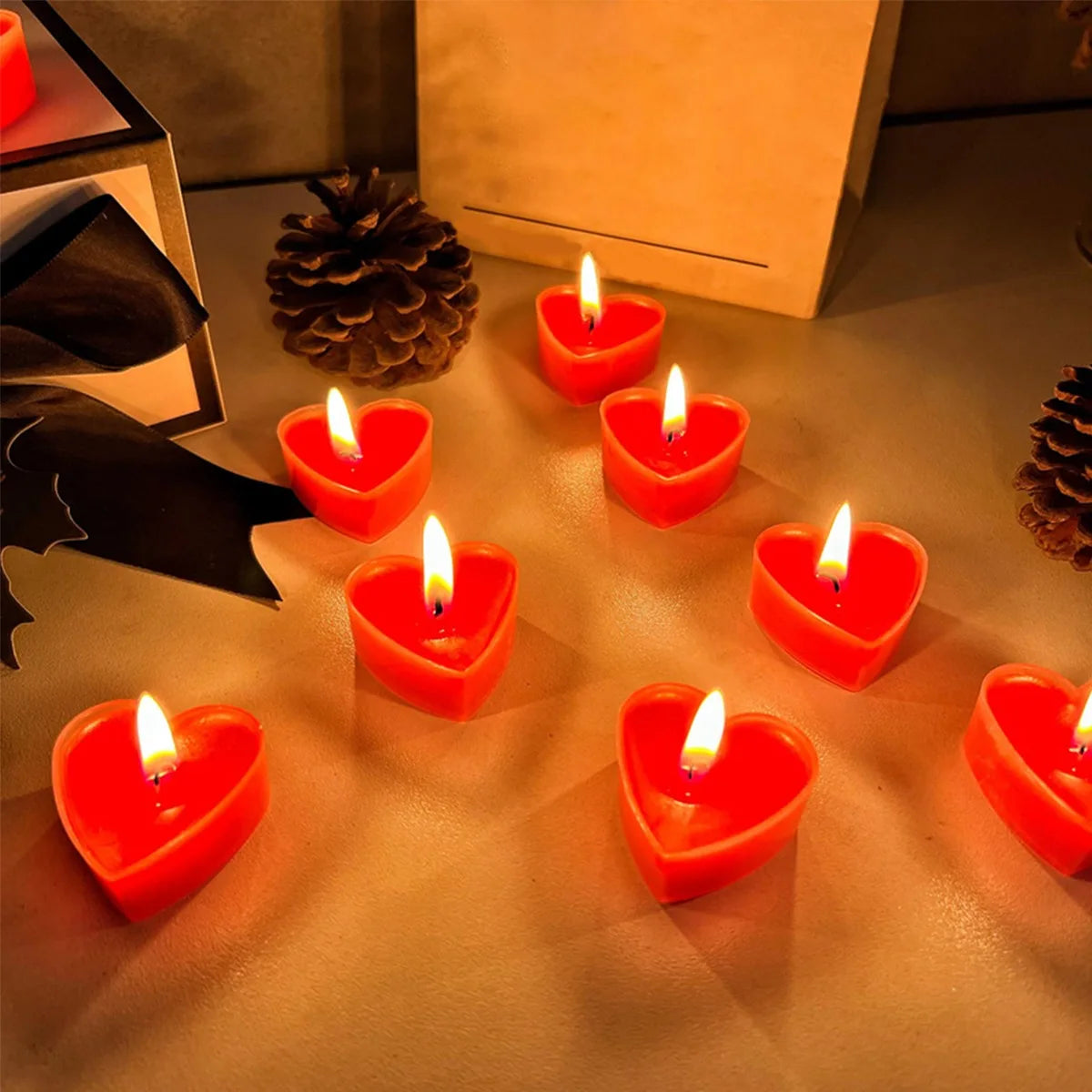 Heart Glow Candles
