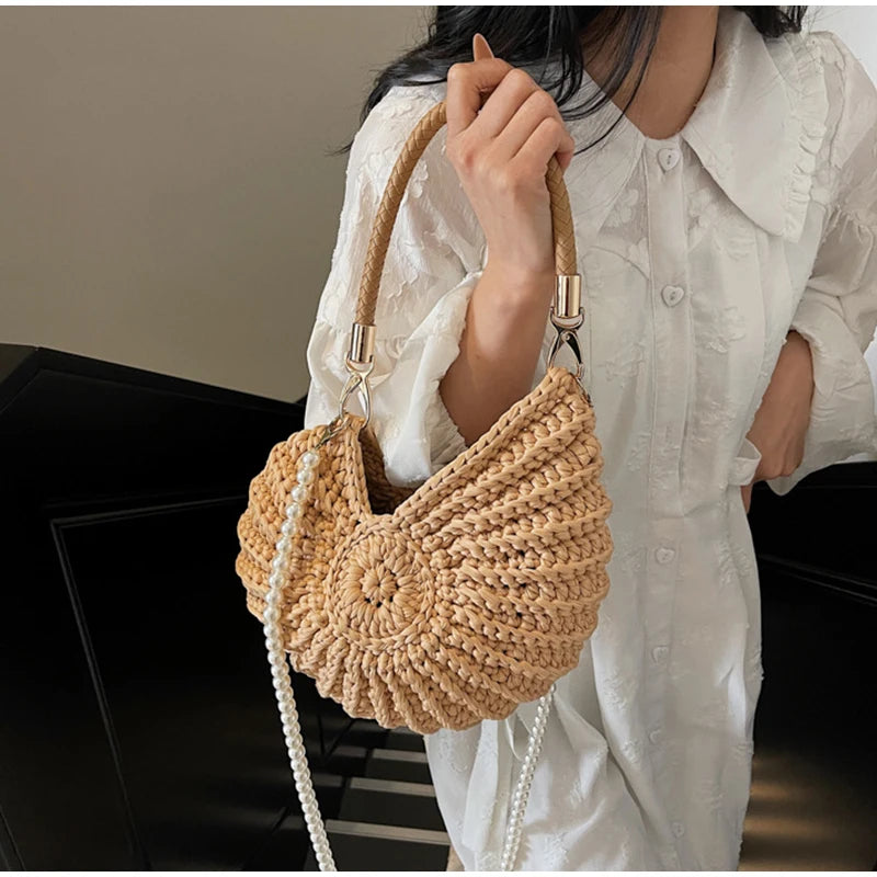 Conch Shell Crochet Bag