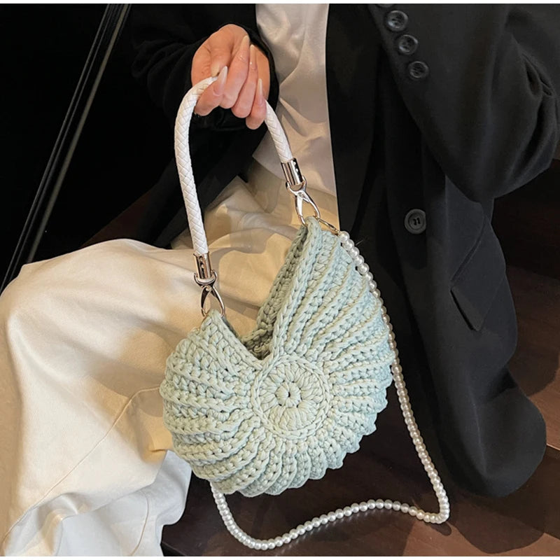 Conch Shell Crochet Bag