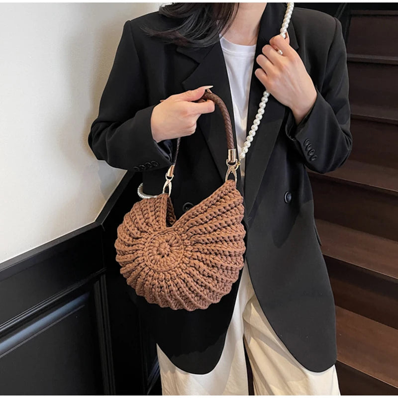 Conch Shell Crochet Bag