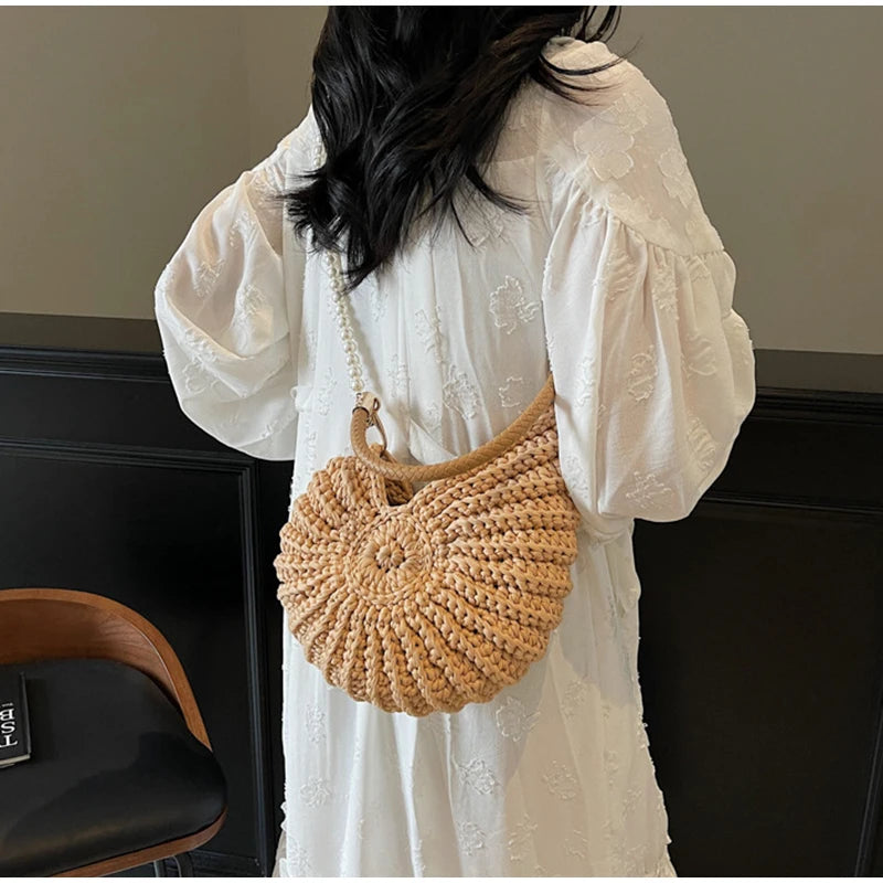 Conch Shell Crochet Bag