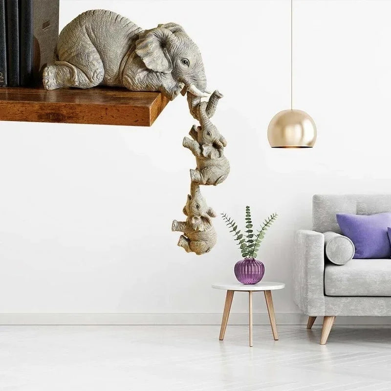 Cute Elephant Hug Decor