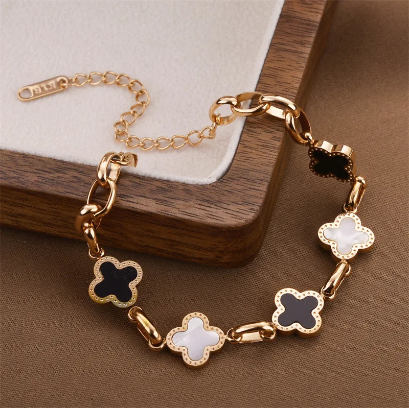 Lucky Clover Charm Bracelet