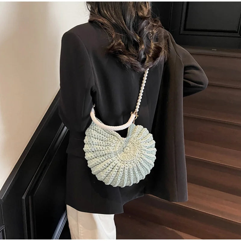 Conch Shell Crochet Bag