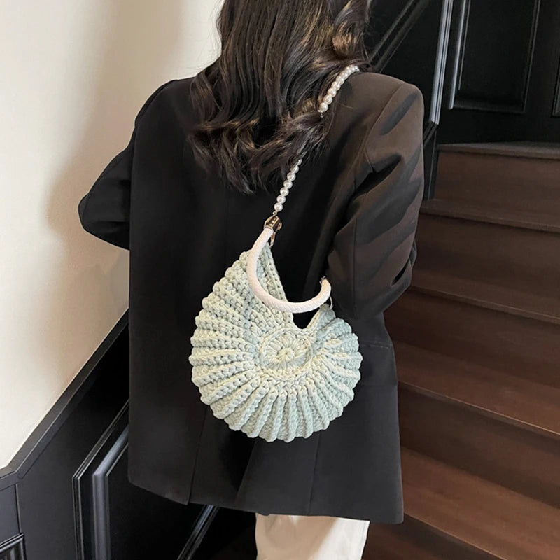 Conch Shell Crochet Bag