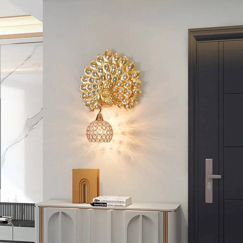 Peacock Wall Lamp