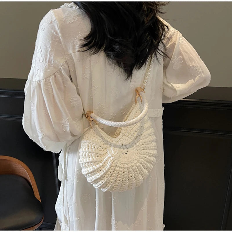 Conch Shell Crochet Bag